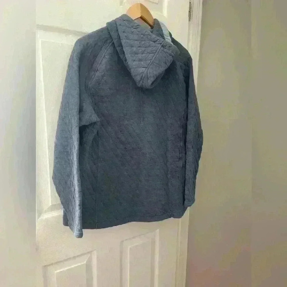 Orvis quilted zip up hoodie  blue size XL women’s outdoors jacket - Picture 7 of 9